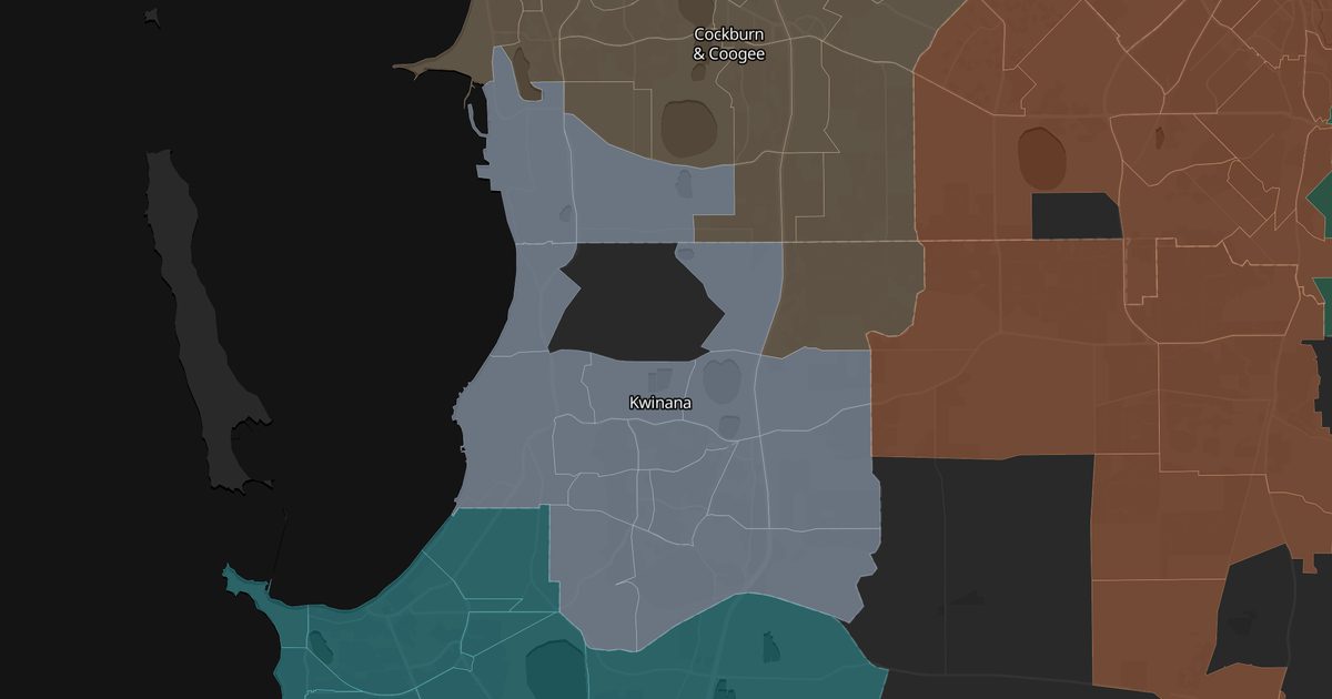 Mapa de Kwinana
