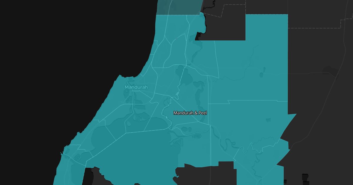 Mapa de Mandurah & Peel