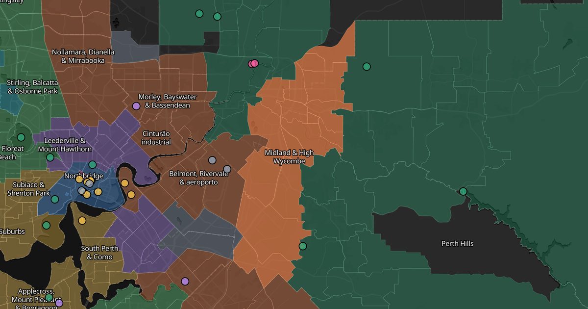 Mapa de Midland & High Wycombe