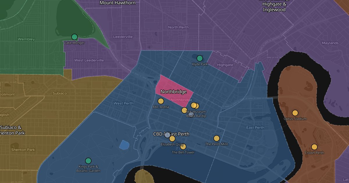 Mapa de Northbridge