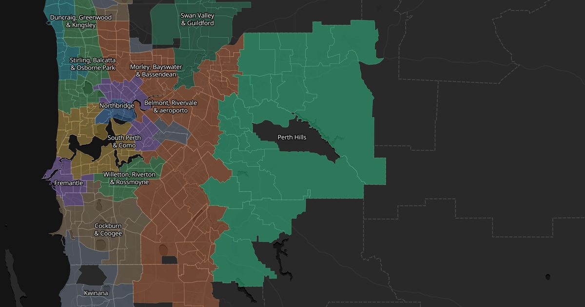 Mapa de Perth Hills